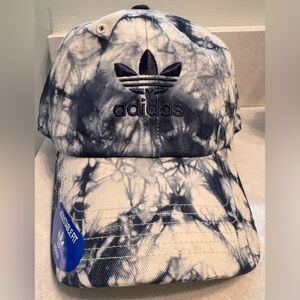 Adidas Blue and White Tie-Dye Hat